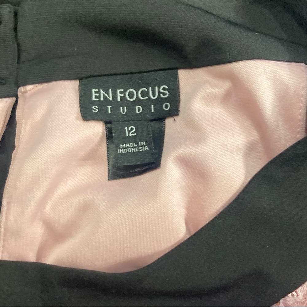 Enfocus Studio Black and Pink Dress - Picture 3 of 3